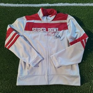 NFL Super Bowl XLVI Women's Pullover Jackets, Sz L, NFL, Gray/Red, Full …